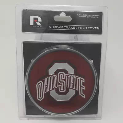 OHIO STATE BUCKEYES Chrome TRAILER HITCH COVER Laser Cut Rico Industries • $12.99