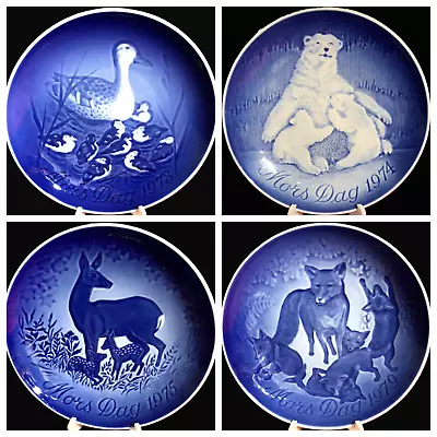 Bing & Grondahl Blue 6  Mors Dag (Mother's Day) Plates (4) From '73 To '79 • $5