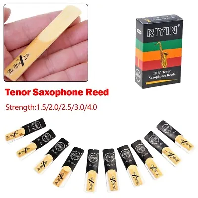 $16.34 • Buy Reeds Sax Reed 10-piece Bb Tenor Saxophone Reeds Hardnes Strength Optional