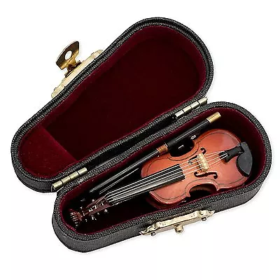 Miniature VIOLIN Musical Instrument Replica 3  Long Superb Detail • $14.99