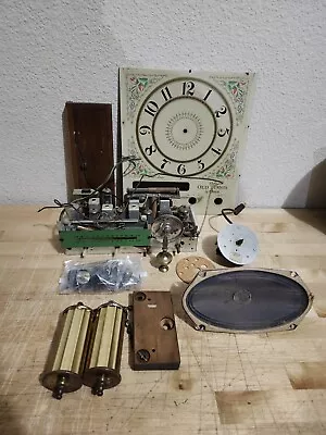 Vintage The Old Timer By Guild Tube Radio Clock Parts Lot • $49.99