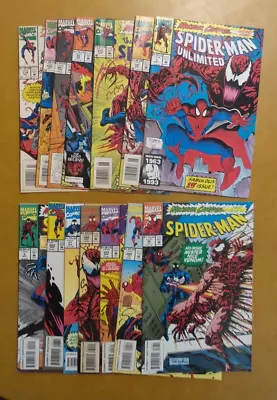 Spider-Man Maximum Carnage Complete Run 1-14 Amazing Web Unlimited Spectacular • $47.99