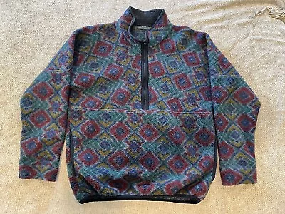 Puritan Clothing Co Vintage Men’s Quarter Zip Sweater Size Large Fleece 90s • $39.99