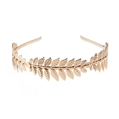 Exquisite Leaf Golden Headband Princess Bridal Headdress For Everyday Wear • £4.27