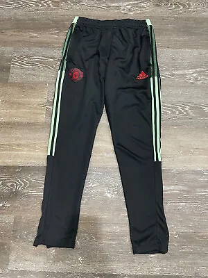 Adidas Men’s Manchester United Tiro Soccer Pants Size Medium Primegreen • $39