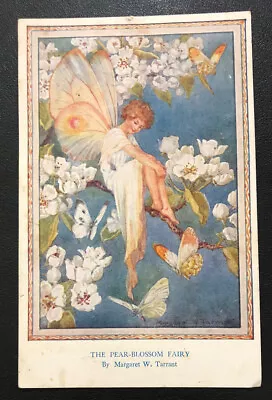 The Pear Blossom Fairy Butterflies ￼Margaret Tarrant ￼Vintage Art Postcard E62 • $15