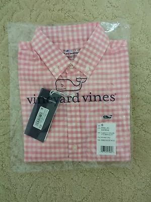 Vineyard Vines Boys' On-the-Go Brrr Gingham Shirt - Size S • $45