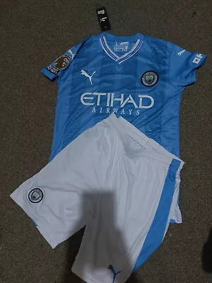 Haaland Manchester City Home Kit Mens Size Large • £39.99