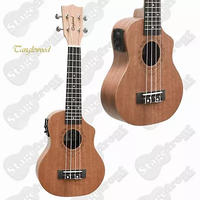 $149 • Buy Tanglewood Electric Soprano Ukulele Twt1ce With Built In Pickup &tuner Rrp $199