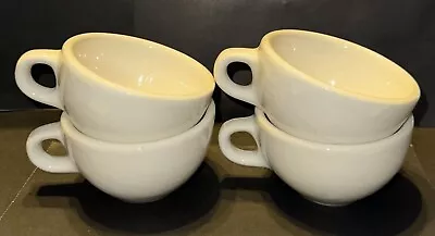 Vintage Vitrified China Very Heavy Mugs Restaurant Ware Collectible Set Of 4 • $35