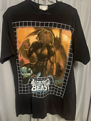 Vintage Rare 90s Altered Beast Sega Video Game Black T-Shirt Size XL • $65