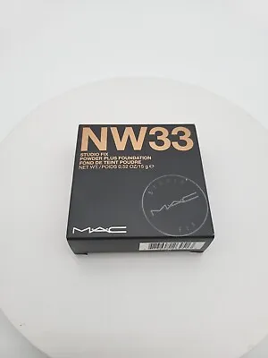 NW33 Mac Studio Fix Powder Plus Foundation 15 G NYC Beige Medium Nude Tan NIB • $28.75