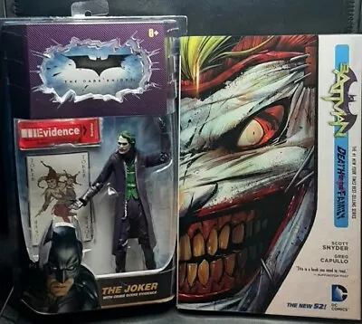 The Dark Knight Batman Movie Masters Joker Figure 6  Heath Ledger New W/ Book • $45