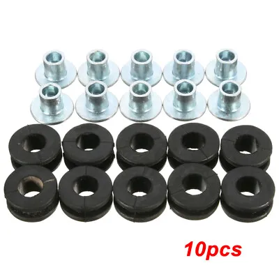 10x Motorcycle Parts Fairing Panel Rubber Grommet Bolt Shockproof Relief Cushion • $12.95