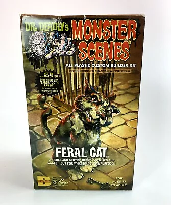 Dr. Deadly's Monster Scenes Feral Cat 1:13 Scale Model Kit New NIB 2011  • $39.98