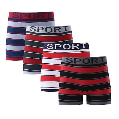Mens Seamless Sport Boxers Trunk Shorts Underpants Briefs Underwear Adults UK • £7.99