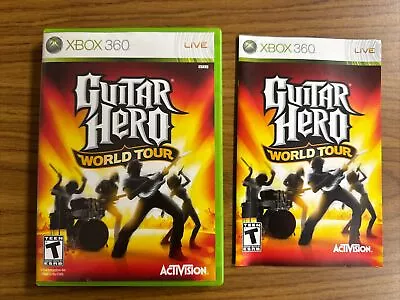 Guitar Hero World Tour (Microsoft Xbox 360) Complete Tested Working CIB • $9.99