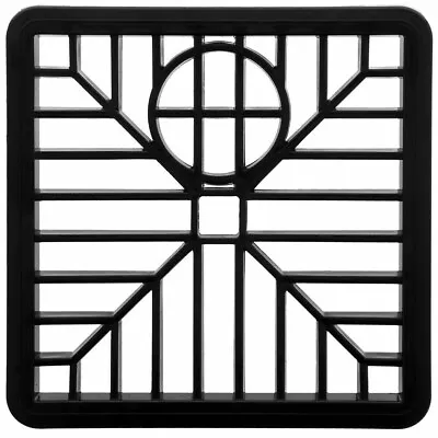 £2.85 • Buy Drain Cover 6” SQUARE 150mm Black Plastic Grate Gulley Grid Leaf Guard Gutter 