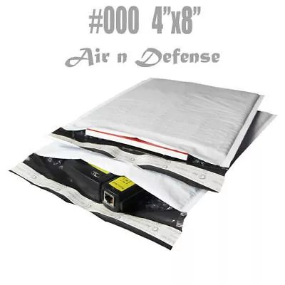 1000 #000 4x8 Poly Bubble Padded Envelopes Mailers Shipping Bags AirnDefense • $58.71