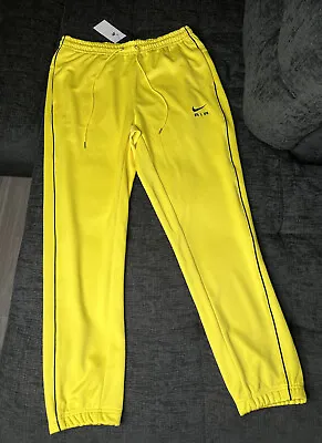 Nike Air Jogger Poly Knit Bottoms Yellow Strike Mens Size Large DQ4218-765 New • $85.48