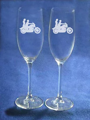 Motorcycle Biker Wedding  Glasses Cake Server Engraved  Personalized  FREE  • $49.99