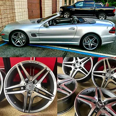 18 Inch Mercedes  Sl63 New Rims Wheels Set 4 Fits Sl500 Sl550 Sl400 Sl450 Sl Amg • $995