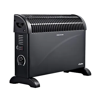£29.99 • Buy Schallen Modern Black 2000W Electric Convector Radiator Heater With Thermostat