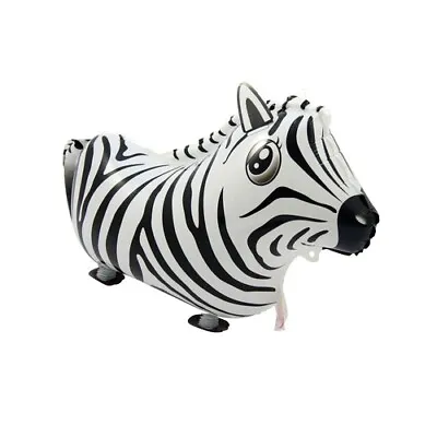 Zebra-Shaped Air Walking Balloon Best For Animal Theme Party Decorations. • £3