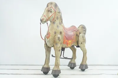 Vintage MOBO Bronco Riding Horse Toy Vintage Metal Steering Horse 1940s England • $300