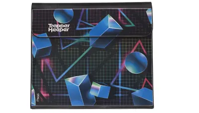 $11.81 • Buy Retro Design Trapper Keeper Binder Secure Storage Shape 2 Folder Extra Pocket 1 