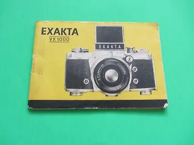 1960 Exakta VX1000 Owner’s Manual   B-66      • $12.95