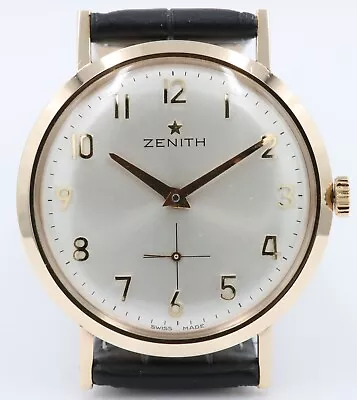 Zenith Vintage 9ct Gold Men's Manual Wind Watch C. 1967 - **Excellent** • £895
