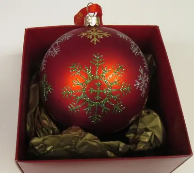 $35 • Buy Waterford Holiday Heirlooms Holiday Snowflake Ball Ornament #155116