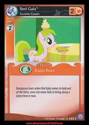 My Little Pony TCG - Red Gala Favorite Cousin #33 / PREM • $1.07