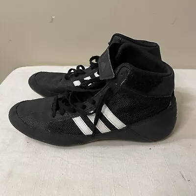  Men's  Adidas Hvc Wrestling Shoes Black/white Us Size 9 #125730643 • $26.55