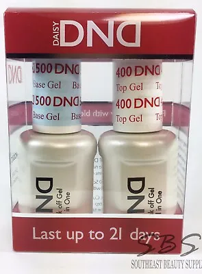 DND Daisy Soak Off Gel Polish Top Coat & Base Coat Full Size 15ml LED/UV Gel Duo • $12.99