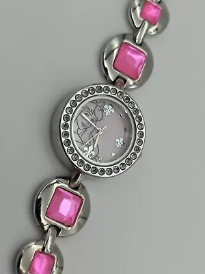 Rare Disney Princess Aurora WATCH Metal Bling NICE LOOK RARE FE2118 • $55