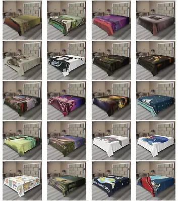 Ambesonne Fantasia Flat Sheet Top Sheet Decorative Bedding 6 Sizes • $29.99