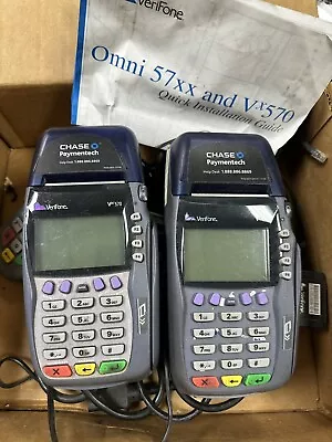 VeriFone Vx570 ETH/DIAL Credit Card Machines W/(1) Keypad • $100