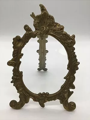 £7.99 • Buy Vintage Brass Metal Rococo Front Oval Photo Picture Frame