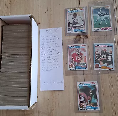 1982 Topps Football Partial Set/Ultra Pages • $99.99