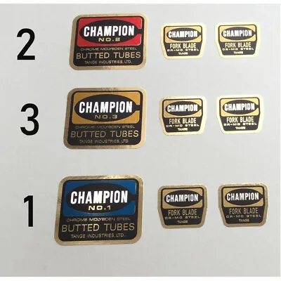 Tange Champion Butted 1 2 And 3 Choices Decals Vintage Retro Cycling • $10