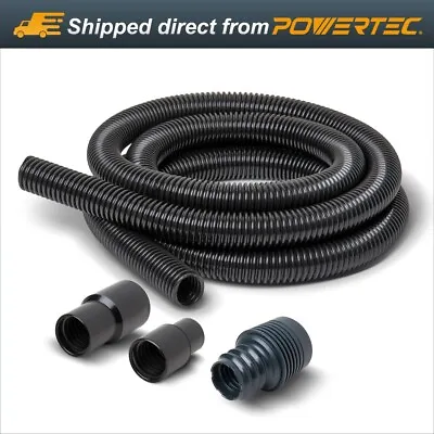 POWERTEC 70356 Dust Collection Hose With 2 Fittings Plus 1 Quick Connector • $21.99