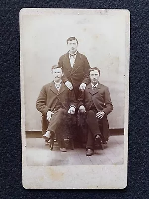 Antique Mt Ayr Iowa Handsome Men Civil War Era CDV Photo Card • $9.95