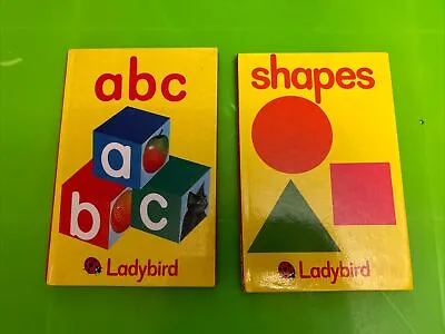 Pair Of Vintage Collectible Ladybird Hardback Books- Shapes And ABC- 1978 • £12