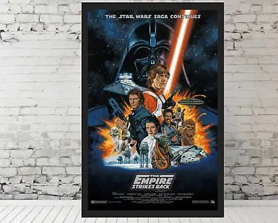 Star Wars Movie Poster The Empire Strikes Back Poster Episode 5 - 11x17  Framed • $33.90