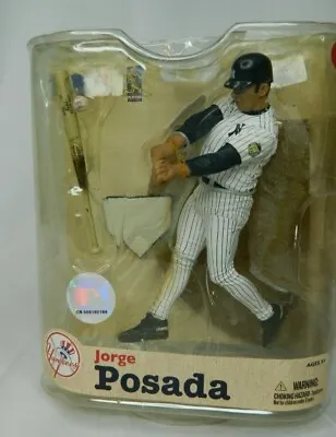 MCFARLANE JORGE POSADA MLB SERIES 21 Figure NY Yankees Error Package Red Sox • $29.99