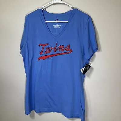 MN Twins V Neck Tshirt NWT Women’s Large • $10