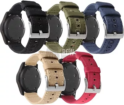 £9.99 • Buy Canvas Fabric Watch Strap Band Military Style With Quick Release 18mm 20mm 22mm