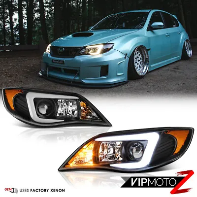  C-Shape OLED Tube  Headlights Lamps For 2008-2014 Subaru WRX STI Xenon HID D2S • $285.95